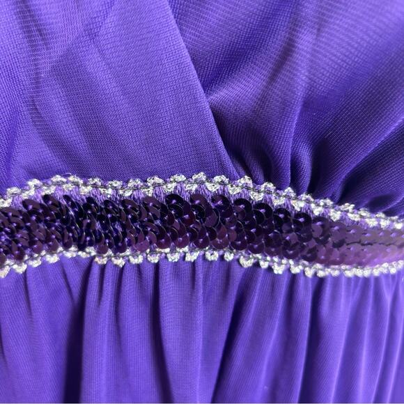 ENFOCUS STUDIO PURPLE WOMEN V-NECK MINI DRESS SIZE 12 NEW WITH TAGS - Picture 7 of 7